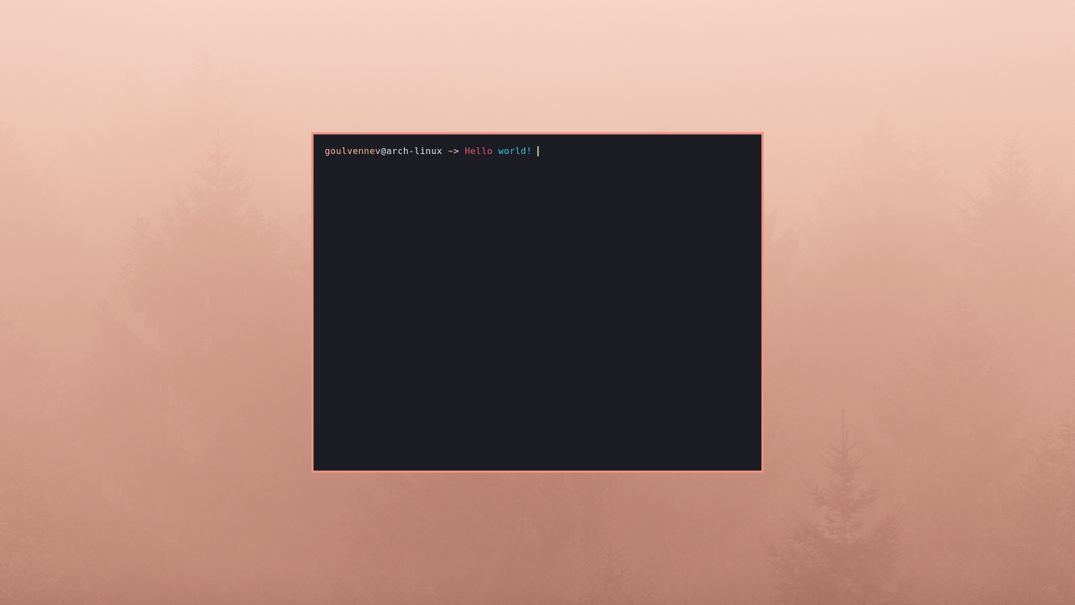 Screenshot of my work environment