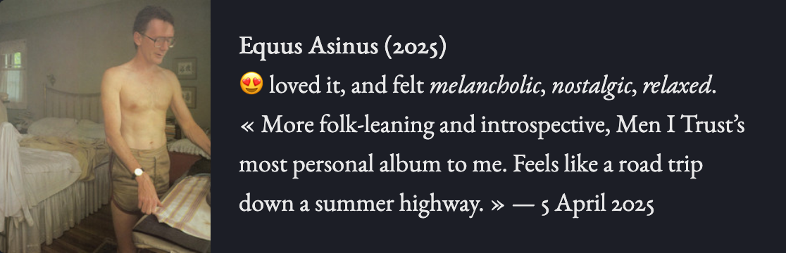 A screenshot of a review card